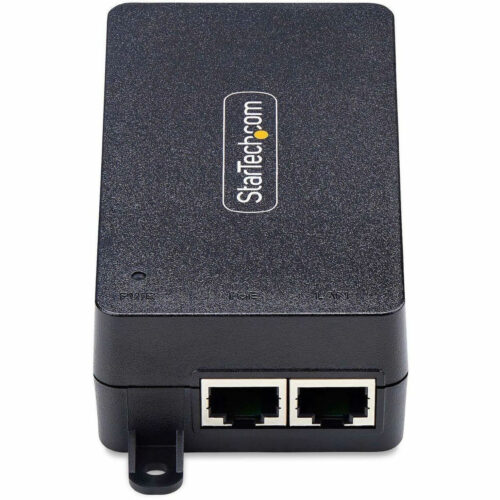 Startech .com 1-Port 2.5GbE PoE+ Injector, Multi-Gigabit 10M/100M/1G/2.5G Ethernet, Midspan PoE/PoE+ (802.3af/802.3at), 30W, Unmanage… AF212C-POE-INJECTOR