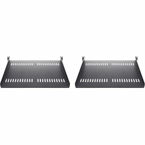 Startech .com 1U Server Rack Cabinet ShelfFixed 16″ Deep Cantilever Rackmount Tray for 19″ Data/AV/Network Enclosure w/Cage Nuts, Scre… CABSHELF116V2PK
