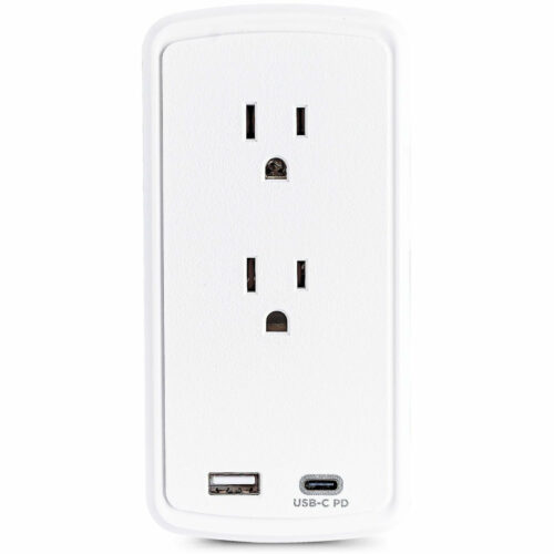 Cyber Power Professional P2WUCHD 2-Outlet Surge Suppressor/Protector2 x USB, 2 x NEMA 5-15R500 J120 V AC Input P2WUCHD