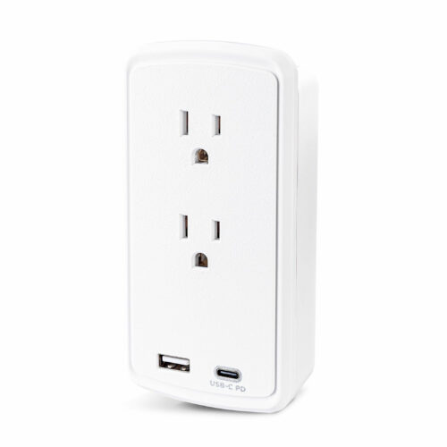 Cyber Power Professional P2WUCHD 2-Outlet Surge Suppressor/Protector2 x USB, 2 x NEMA 5-15R500 J120 V AC Input P2WUCHD