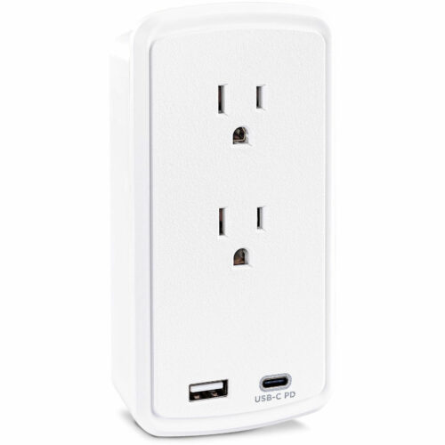 Cyber Power Professional P2WUCHD 2-Outlet Surge Suppressor/Protector2 x USB, 2 x NEMA 5-15R500 J120 V AC Input P2WUCHD