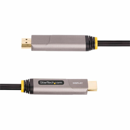 Startech .com Fiber Optic Audio/Video Cable30 ft Fiber Optic A/V Cable for Audio/Video Device, Display, Wall Charger, Notebook, U… 145B-USBC-HDMI4K-AOC