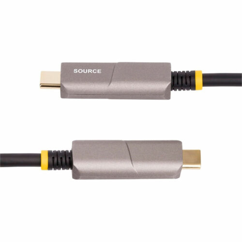 Startech .com Fiber Optic Audio/Video Cable30 ft Fiber Optic A/V Cable for Audio/Video Device, Display, Wall Charger, Notebook, U… 145B-USBC-HDMI4K-AOC