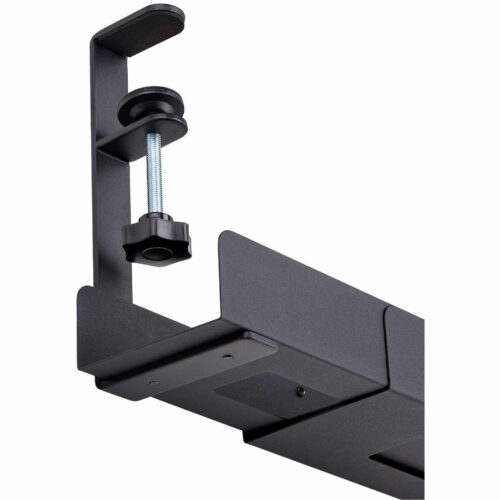 Startech .com Under Desk Cable Management Tray, Length Adjustable, Clamp-On Installation, No Drilling Required, BlackLength adjus… CALB-DESK-CABLE-TRAY