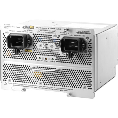 Aruba HPE 5400R 1100W PoE+ zl2 Power Supply120 V AC, 230 V AC J9829A#ABB
