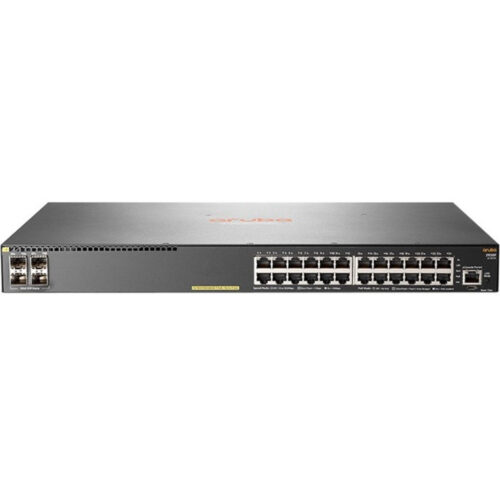 Aruba HPE 2930F 24G PoE+ 4SFP Switch24 PortsManageable3 Layer SupportedModular4 SFP Slots445 W Power ConsumptionTwisted Pair,… JL261A#B2B