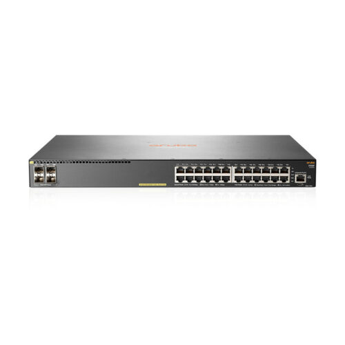Aruba HPE 2930F 24G PoE+ 4SFP Switch24 PortsManageable3 Layer SupportedModular4 SFP Slots445 W Power ConsumptionTwisted Pair,… JL261A#B2B