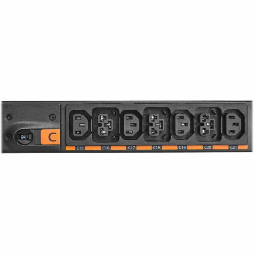 Eaton EVMOGU23X-E 42-Outlets PDUMetered, Metered-by-OutletUniversal Input, Hardwired24 x IEC 60320 C13, 18 x IEC 60320 C39230 V… EVMOGU23X-E