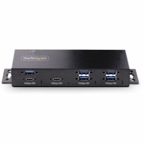 Startech .com 7-Port Industrial USB 10Gbps Hub with Power Adapter, Mountable, 5x USB-A and 2x USB-C Downstream Ports, ESD Protection, TAA7… HB31C5A2CME