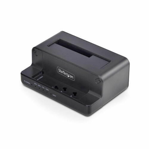 Startech .com M.2 NVMe to 2.5/3.5″ SATA Drive Duplicator, Dual Bay Standalone Cloner/Dock, Bidirectional NVMe to SATA/SATA to NVMe,… N2-M2-SSD-DUPLICATOR