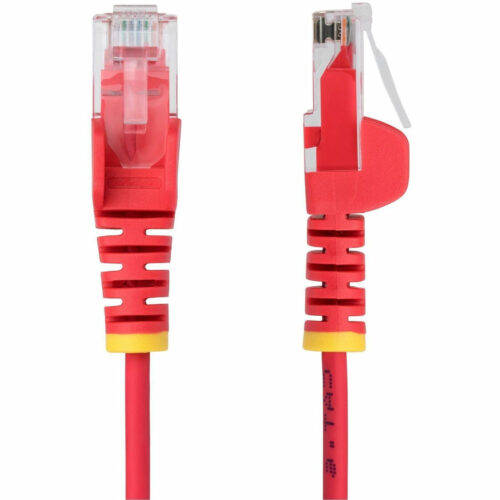 Startech .com 20ft Red Slim CAT6 Ethernet Cable, Slim Snagless RJ45, UTP, LSZH, 28AWG Bare Copper, Slim Network Patch Cord, Fluke TestedSli… N6PAT20RDS
