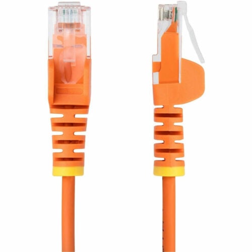 Startech .com 2ft Orange Slim CAT6 Ethernet Cable, Slim Snagless RJ45, UTP, LSZH, 28AWG Bare Copper, Slim Network Patch Cord, Fluke TestedSl… N6PAT2ORS