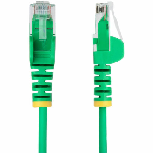 Startech .com 30ft Green Slim CAT6 Ethernet Cable, Slim Snagless RJ45, UTP, LSZH, 28AWG Bare Copper, Slim Network Patch Cord, Fluke TestedS… N6PAT30GNS