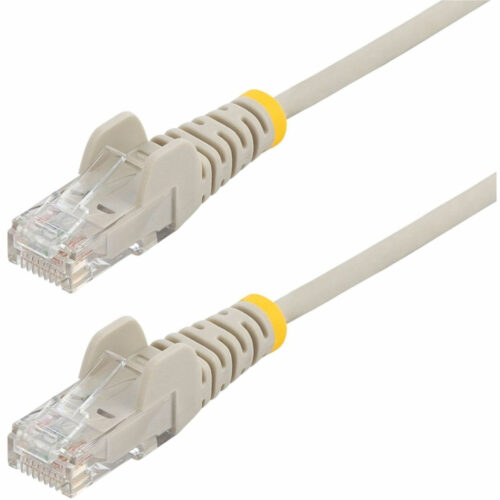 Startech .com 30ft Gray Slim CAT6 Ethernet Cable, Slim Snagless RJ45, UTP, LSZH, 28AWG Bare Copper, Slim Network Patch Cord, Fluke TestedSl… N6PAT30GRS