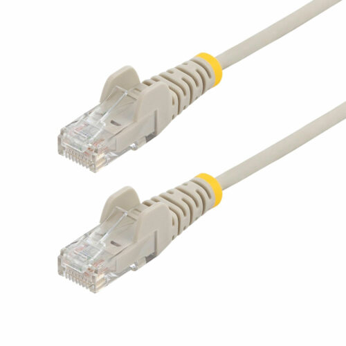 Startech .com 30ft Gray Slim CAT6 Ethernet Cable, Slim Snagless RJ45, UTP, LSZH, 28AWG Bare Copper, Slim Network Patch Cord, Fluke TestedSl… N6PAT30GRS
