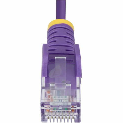 Startech .com 30ft Purple Slim CAT6 Ethernet Cable, Slim Snagless RJ45, UTP, LSZH, 28AWG Bare Copper, Slim Network Patch Cord, Fluke Tested -… N6PAT30PLS