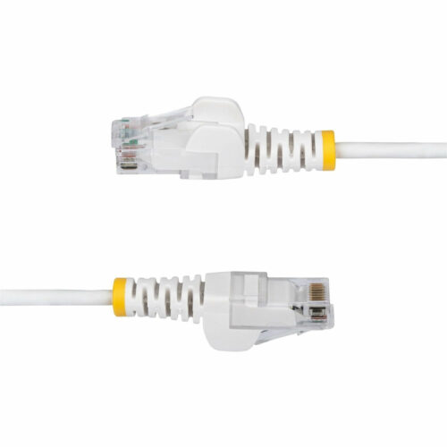 Startech .com 30ft White Slim CAT6 Ethernet Cable, Slim Snagless RJ45, UTP, LSZH, 28AWG Bare Copper, Slim Network Patch Cord, Fluke TestedS… N6PAT30WHS