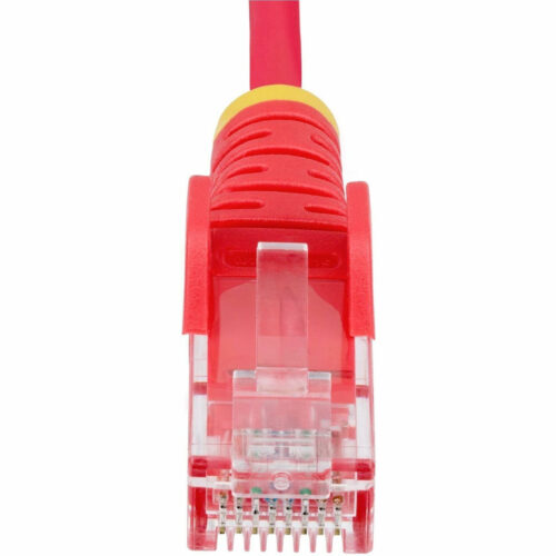 Startech .com 4ft Red Slim CAT6 Ethernet Cable, Slim Snagless RJ45, UTP, LSZH, 28AWG Bare Copper, Slim Network Patch Cord, Fluke TestedSlim… N6PAT4RDS