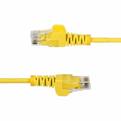 Startech .com 4ft Yellow Slim CAT6 Ethernet Cable, Slim Snagless RJ45, UTP, LSZH, 28AWG Bare Copper, Slim Network Patch Cord, Fluke TestedSl… N6PAT4YLS