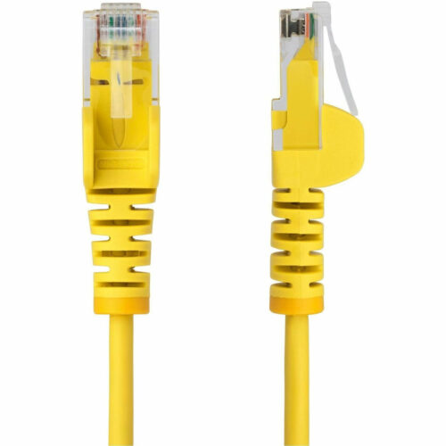 Startech .com 4ft Yellow Slim CAT6 Ethernet Cable, Slim Snagless RJ45, UTP, LSZH, 28AWG Bare Copper, Slim Network Patch Cord, Fluke TestedSl… N6PAT4YLS