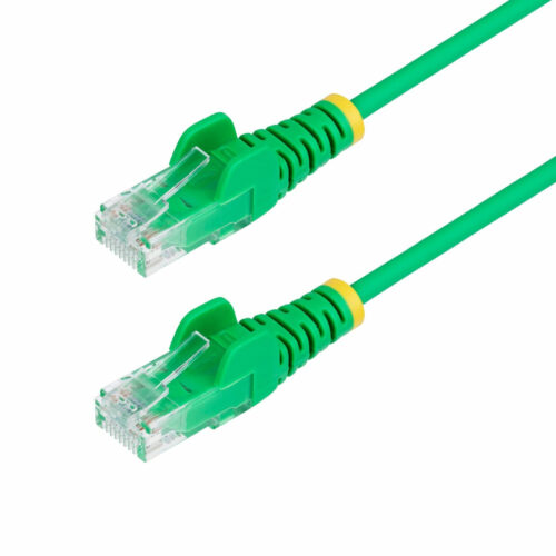 Startech .com 6in Green Slim CAT6 Ethernet Cable, Slim Snagless RJ45, UTP, LSZH, 28AWG Bare Copper, Slim Network Patch Cord, Fluke TestedS… N6PAT6INGNS