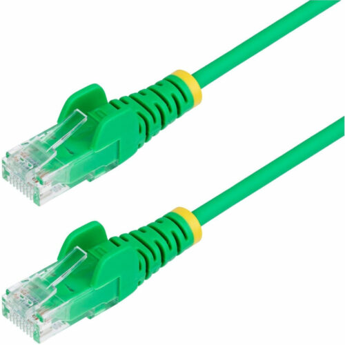 Startech .com 6in Green Slim CAT6 Ethernet Cable, Slim Snagless RJ45, UTP, LSZH, 28AWG Bare Copper, Slim Network Patch Cord, Fluke TestedS… N6PAT6INGNS