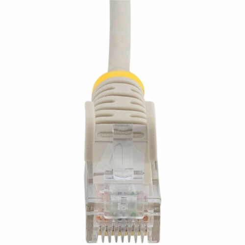Startech .com 7ft Gray Slim CAT6 Ethernet Cable, Slim Snagless RJ45, UTP, LSZH, 28AWG Bare Copper, Slim Network Patch Cord, Fluke TestedSlim… N6PAT7GRS