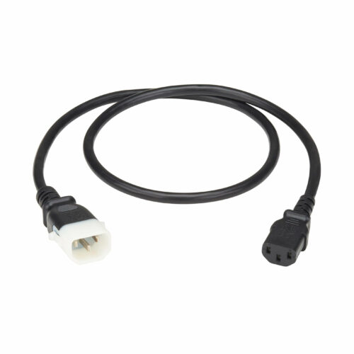 Eaton Tripp Lite Series PDU Power Cord, C13 to P-Lock C14North America and Europe Rated, 10A, 250V, 18 AWG, 3 ft. (0.9 m), BlackFor PDU,… P004-E03