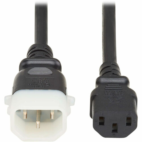 Eaton Tripp Lite Series PDU Power Cord, C13 to P-Lock C14North America and Europe Rated, 10A, 250V, 18AWG, 6 ft. (1.83m), BlackFor PDU, S… P004-E06