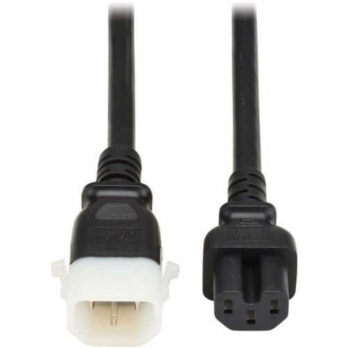 Eaton Tripp Lite Series PDU Power Cord, C15 to P-Lock C14Heavy-Duty, 15A, 250V, 14 AWG, 6 ft. (1.8 m), BlackFor PDU, Computer, Monitor, H… P018-E06