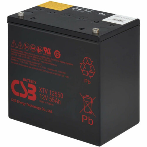 Eaton Tripp Lite Series External 12V DC 55AH Battery Module for 120V AC Extreme Temperature Network UPS, TAA55000 mAh RBC12V55ET