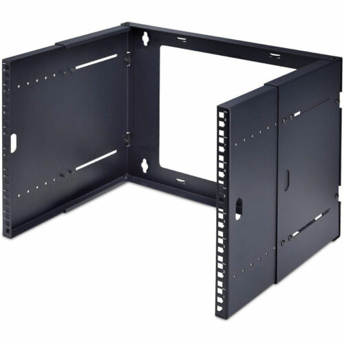Startech .com 2-Post 8U Wall Mounted Rack, Adjustable Depth up to 16in, Bracket for 19-inch Server/Data/Networking Equipment, Max 88lb2… WALLMOUNT8-HAF