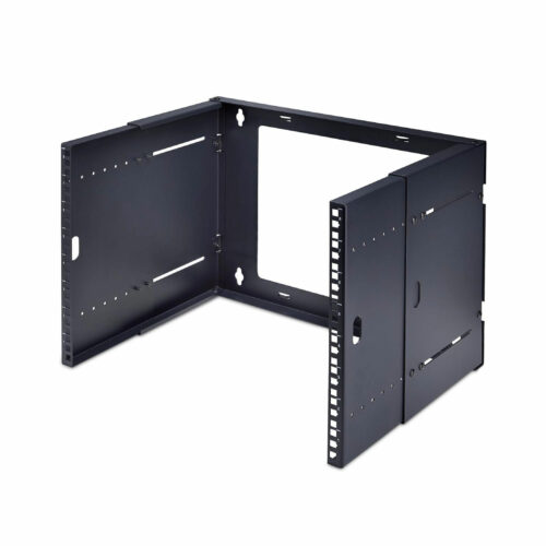 Startech .com 2-Post 8U Wall Mounted Rack, Adjustable Depth up to 16in, Bracket for 19-inch Server/Data/Networking Equipment, Max 88lb2… WALLMOUNT8-HAF