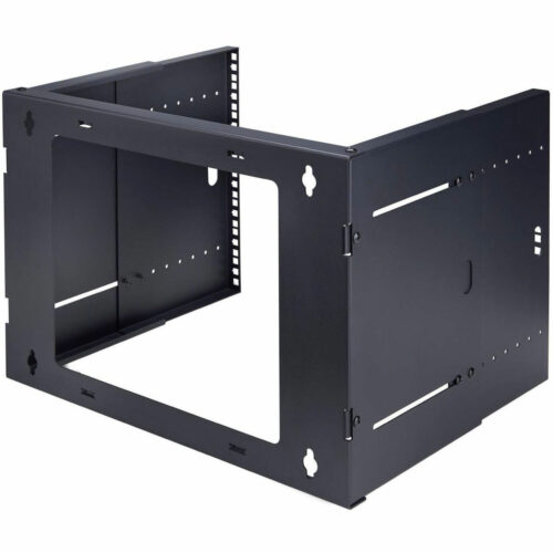 Startech .com 2-Post 8U Wall Mounted Rack, Adjustable Depth up to 16in, Bracket for 19-inch Server/Data/Networking Equipment, Max 88lb2… WALLMOUNT8-HAF